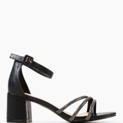 Sandale cu toc Irakliy Negre 3