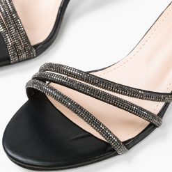 Sandale cu toc Irakliy Negre 5