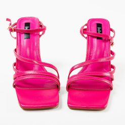 Sandale cu toc Irmak Fuchsia 4