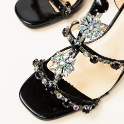 Sandale cu toc Iryna Negre 5