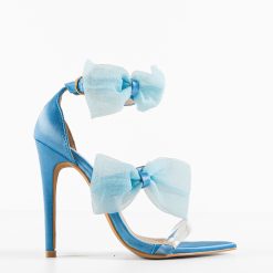 Sandale cu toc Jagoda Albastre 4