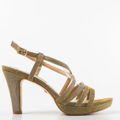 Sandale cu toc Jasko Aurii 2