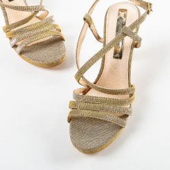 Sandale cu toc Jasko Aurii 3