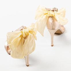 Sandale cu toc Jiske Bej 5