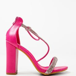 Sandale cu toc Johann Fuchsia 3