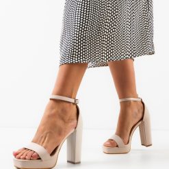 Sandale cu toc Jonas Bej 4