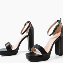 Sandale cu toc Jonas Negre 4