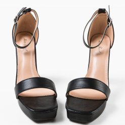 Sandale cu toc Jonas Negre 5