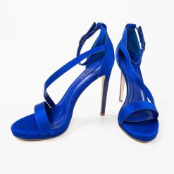 Sandale cu toc Lindon Albastre 4