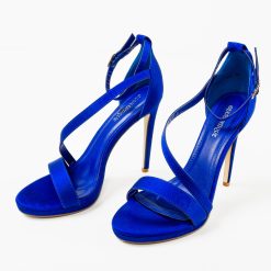 Sandale cu toc Lindon Albastre 5