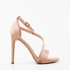 Sandale cu toc Lindon Nude 3