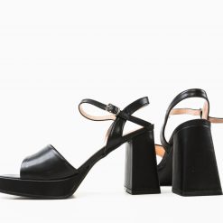 Sandale cu toc Lucineh Negre 6