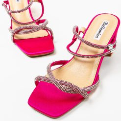 Sandale cu toc Lug Fuchsia 5