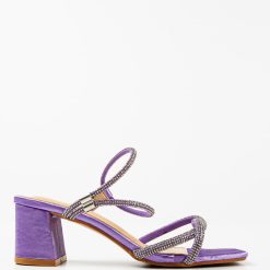Sandale cu toc Lug Mov 2