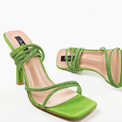 Sandale cu toc Luned Verzi 4