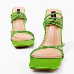 Sandale cu toc Luned Verzi 5