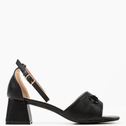 Sandale cu toc Lutgar Negre 3
