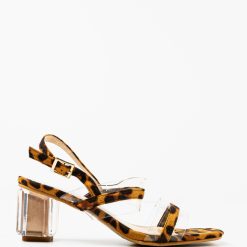 Sandale cu toc Martens Animal Print 4