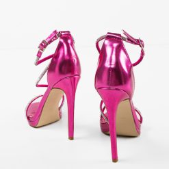 Sandale cu toc Melitta Fuchsia 6