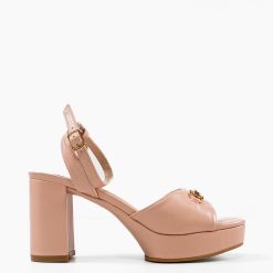 Sandale cu toc Merab Nude 3