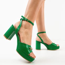 Sandale cu toc Merab Verzi 2