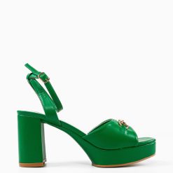 Sandale cu toc Merab Verzi 3