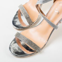 Sandale cu toc Mladenk Argintii 7