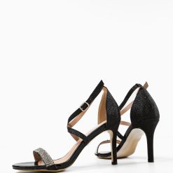 Sandale cu toc Mladenk Negre 5