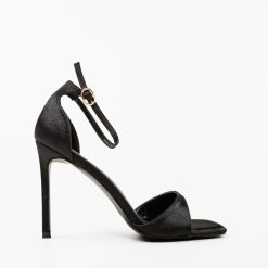 Sandale cu toc Momoko Negre 4