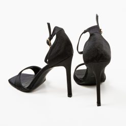 Sandale cu toc Momoko Negre 7