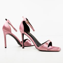 Sandale cu toc Momoko Roz 6