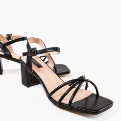 Sandale cu toc Mpho Negre 5