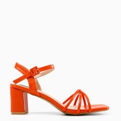 Sandale cu toc Mpho Portocalii 4