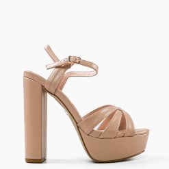Sandale cu toc Mumbi Nude 3