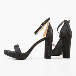 Sandale cu toc Narayan Negre 4