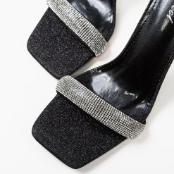 Sandale cu toc Nigella Negre 7