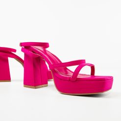 Sandale cu toc Oihana Fuchsia 6