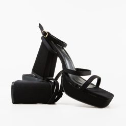 Sandale cu toc Oihana Negre 6