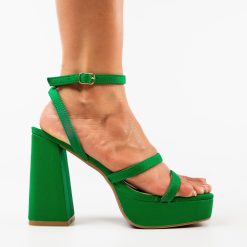 Sandale cu toc Oihana Verzi 3