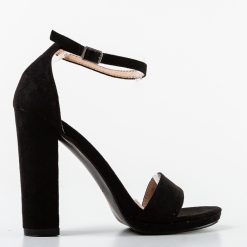 Sandale cu toc Oson Negre 4