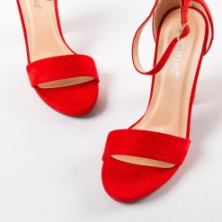 Sandale cu toc Oson Rosii 4