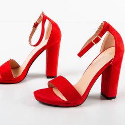 Sandale cu toc Oson Rosii 5