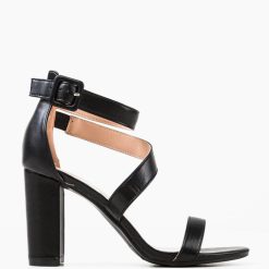 Sandale cu toc Philiber Negre 3