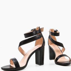 Sandale cu toc Philiber Negre 5