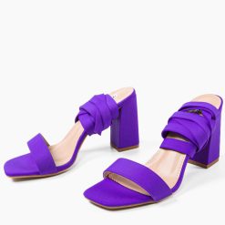 Sandale cu toc Photine Mov 4