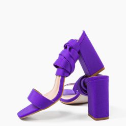 Sandale cu toc Photine Mov 5