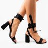 Sandale cu toc Photine Negre-Sandale cu toc-Sandale cu toc