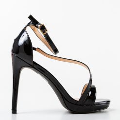 Sandale cu toc Pitts Negre 3