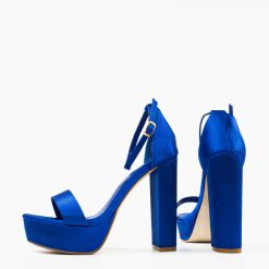 Sandale cu toc Rajesh Albastre 6