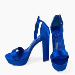 Sandale cu toc Rajesh Albastre 7